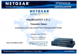 Certificazioni Macwin2005